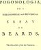 [Gutenberg 59006] • Pogonologia; Or, A Philosophical and Historical Essay on Beards